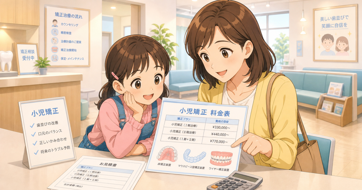 子どもの矯正の費用とは？　保険の適用と値段の相場について