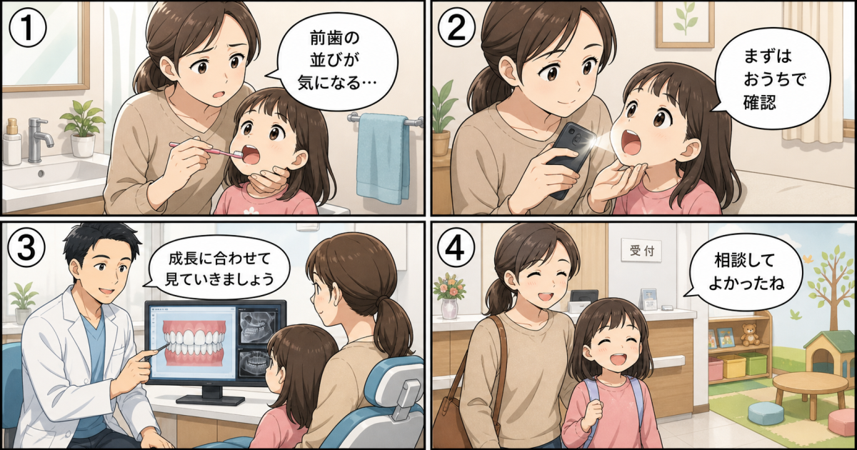 子どもの歯並びが気になる？自宅でできる確認ポイントと受診目安